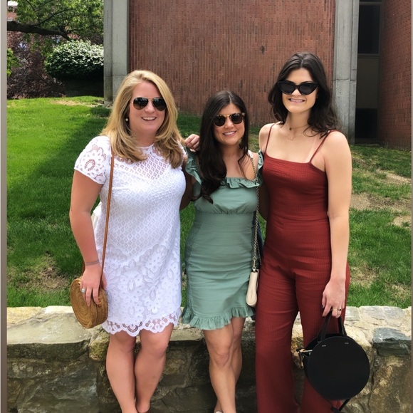 ASOS Green Mini Dress with ruffles - Picture 4 of 4